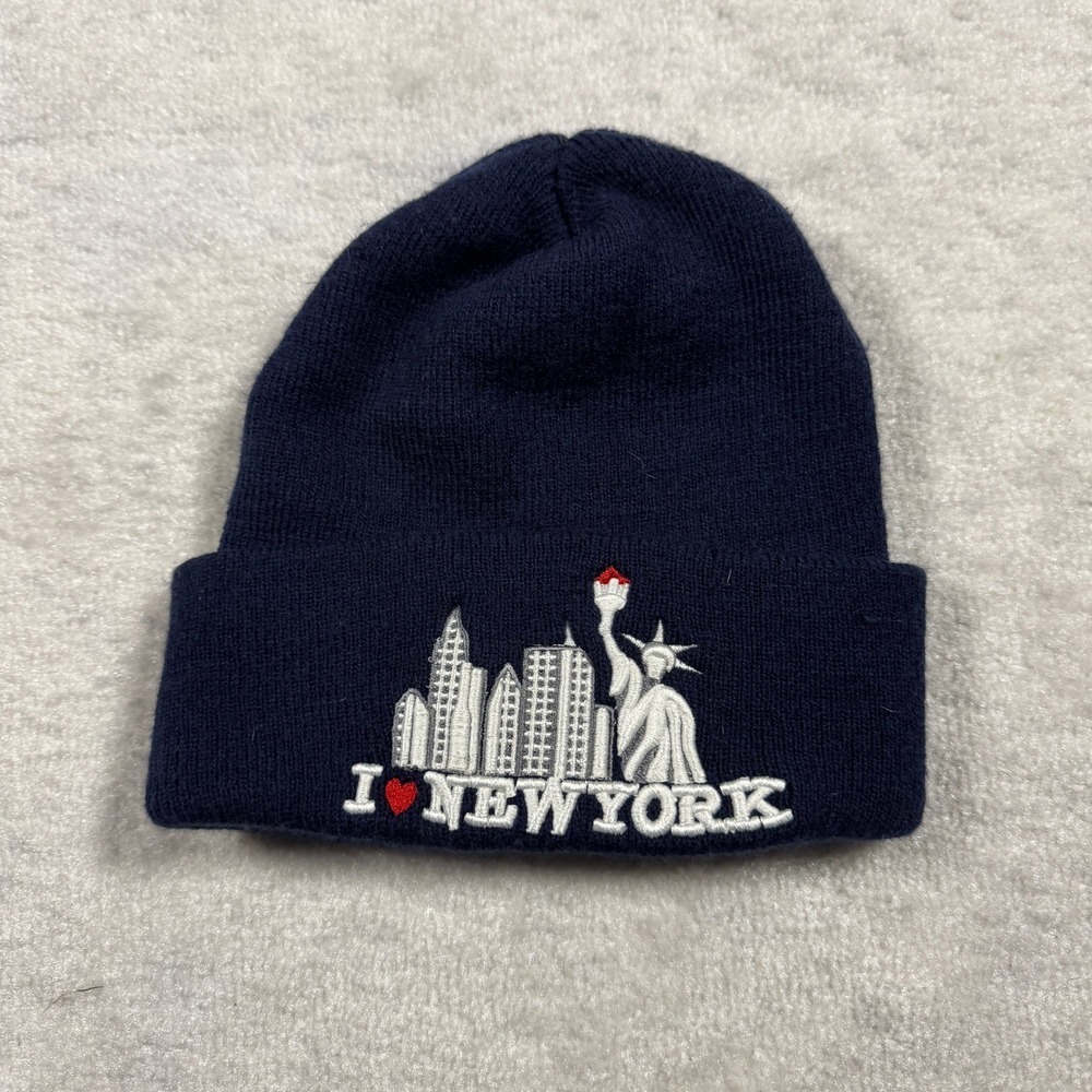Supreme I Love‎ New York Beanie Navy Blue FW17 Collection